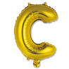 Буквы Шар Мини буква "С", 36см Gold 1206-0820