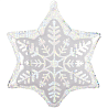 Снежинка Шар фигура Снежинка блеск 1207-5540
