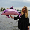Шар фигура Дельфин милый розовый