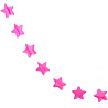  Гирлянда на нитке Звезды розовая 2,2м 2001-6591