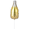Золотая Шар Мини фигура Бутылка шампанского 1206-1318