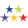  Баннер Звезда радуга фолг 23см 5шт/А 1505-1339