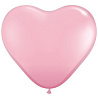  Шар Сердце 06" Стандарт Pink, 15 см 1105-0224