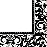  Салфетка Black&White дамаск 33см 16шт 1502-2629
