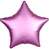 Розовая Шар Звезда 45см Сатин Flamingo 1204-0752