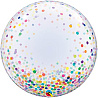 Многоцветное Ассорти Шар BUBBLE DECO 61см Конфетти разноцветн 1202-2752