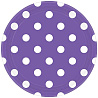  Тарелки фиолетовые Горошек, 23 см 1502-1970