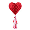 Горячие сердца! Фигура бумажная Сердце красное тассел 1410-0721