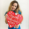  Баннер Сердце Валентинов День 38см 1505-1263
