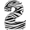 Цифры и числа Г ЦИФРА 2  40" Zebra 1207-3905