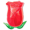  Шар фигура Роза бутон красный 1207-0673