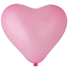  Шары Сердце 5" 16 см Металлик Розовое 1105-0166