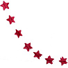  Гирлянда на нитке Звезды красная 2,2м 2001-6589