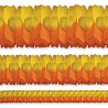 День рождения - Цветы Гирлянда Декор 3,6м оранжево-желтая 1404-0358