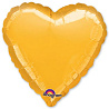 Золотая Шарик 45см сердце металлик Gold 1204-0032