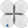 Белая Подставка для шаров 48см White 1204-1394