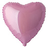 Розовая Шарик Сердце81см Пастель Pink 1204-0705