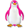 Шар фигура Счастливый пингвин розовый 1207-1843