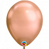 Розовое Золото Шарик Qualatex 28см Хром Rose Gold 1102-1870