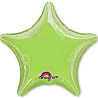 Зеленая Шарик 45см звезда металлик Lime Green 1204-0044