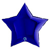 Синяя Шар ЗВЕЗДА 91см Металлик Blue Capri 1204-1270