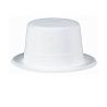  Шляпа пласт Цилиндр белая/А 1501-2315