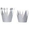  Корона Серебро пластик 2вида 6шт 2001-8113