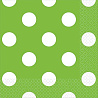  Салфетки Зеленые Киви Горошек, 25 см 1502-1964