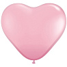  Шар Сердце 15" Стандарт Pink, 38 см 1105-0228