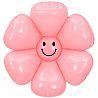 Цветы Любимым Шар фигура Ромашка Улыбка розовая 1207-4983