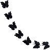  Гирлянда на нитке Бабочки черная 2,2м 2001-6584