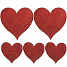 Горячие сердца! Декор Сердца красные блеск 10-20см, 5шт 1501-6238