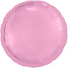 Розовая Шар круг 18" Металлик Pink 1204-0979