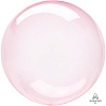 Розовая Шар BUBBLE 45см Кристалл Dark Pink 1204-0930