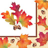  Салфетки Осенние листья, 16 штук 1502-2599