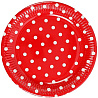  Тарелки Горошек красный, 10 штук 1502-1789