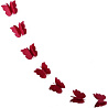  Гирлянда на нитке Бабочки красная 2,2м 2001-6583