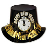  Шляпа пластиковая Новогодние Часы 1501-1390