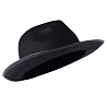 Черная Шляпа Гангстер черная фетр/G 1501-6718