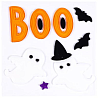 Вечеринка Хэллоуин Наклейка гелевая HWN Привидения BOO/G 1501-6492