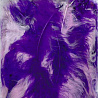  Перо декоративное розово-фиолетовое 50шт 2008-4924