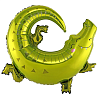 Животные Шар фигура Крокодил 1207-5459