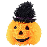 Вечеринка Хэллоуин Мяч светящийся Тыква в шляпе 7см 1507-2160