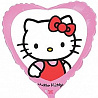  Шар 18" Hello Kitty в сердце розовом 1202-2036