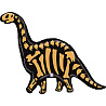 Динозаврики Шар фигура Динозавр Бронтозавр 1207-4077