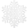  Снежинка полимер мягкая белая, 30 см 1501-4002