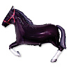  Шар фигура Лошадь черная 1207-0475