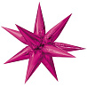 Розовая Шар 3D ЗВЕЗДА 64см Составная Fuchsia 1209-0438