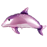 Морской мир Шар фигура Дельфин милый розовый 1207-5520