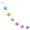  Гирлянда на нитке Звезды мульти 2,2м 2001-6587